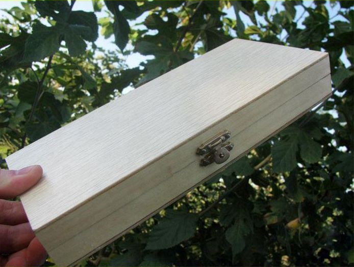 Wooden Microscope Slide Box Rectangle Hold Cabinet Holder Case Microscope Slides