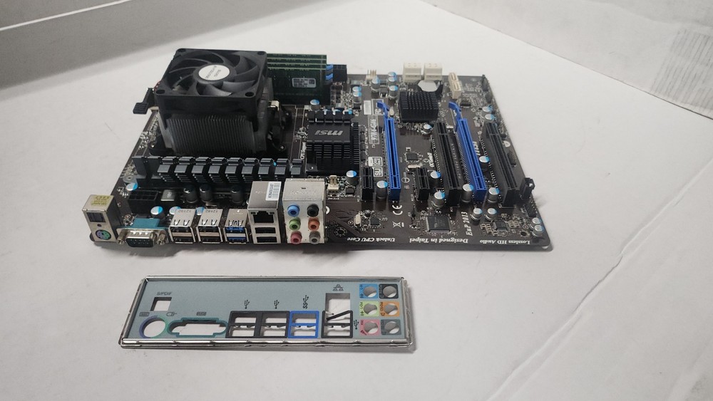 MSI 970A-G46 motherboard, CPU & memory combo