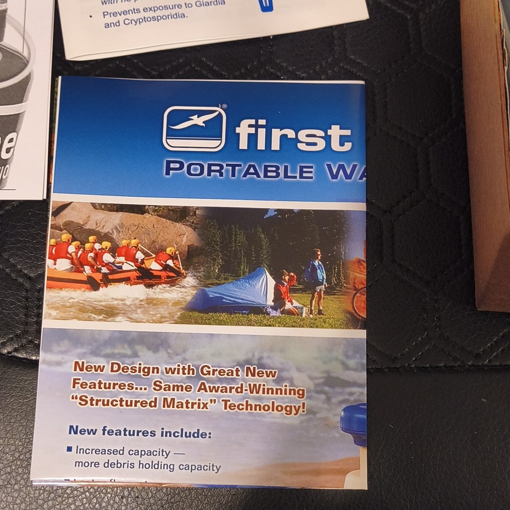 General Ecology First Need XL Portable Water Purifier Pump, Structured Matrix, …