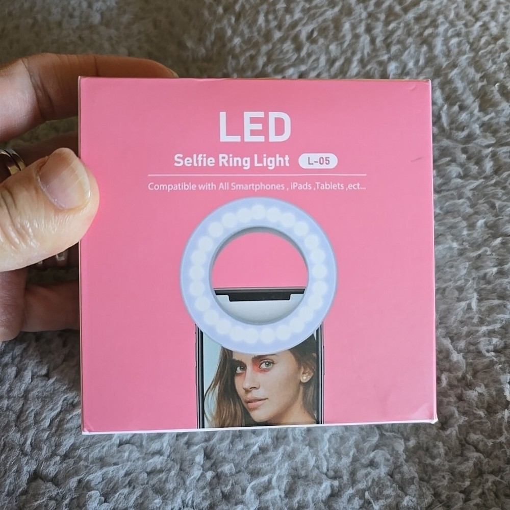 3 Modes Selfie LED Ring Fill Light Camera Rechargeable for iPhone Android Phone