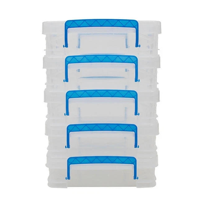 Super Stacker, Document Boxes, Clear, 5 Pack