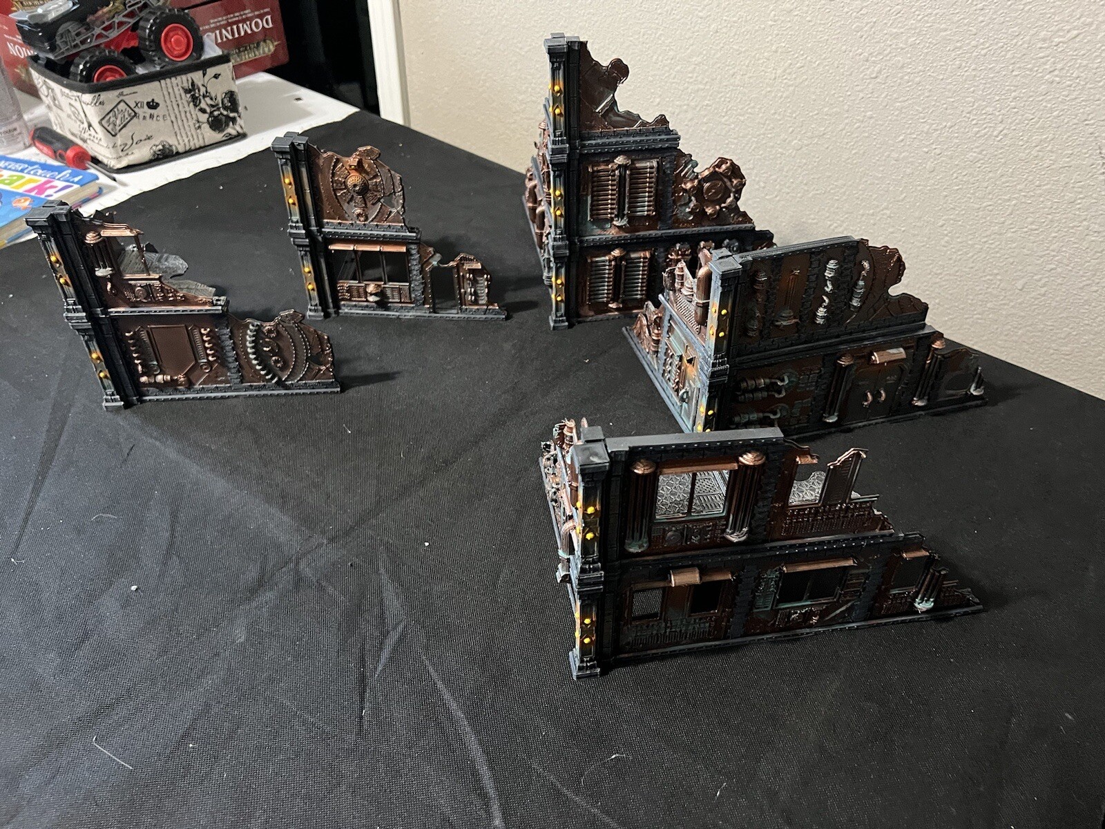Tabletop Wargaming Terrain Fully Painted Industrial Warhammer 40K Compatible