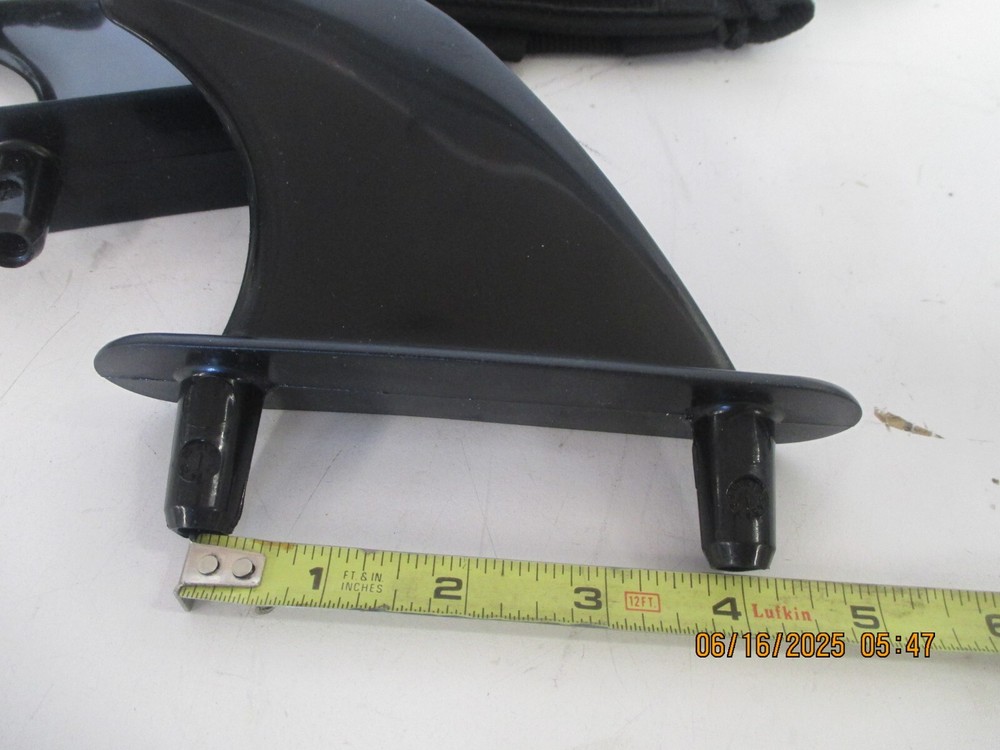 Wave Storm and Soft Top Surfboard Fin Set and Leashes.