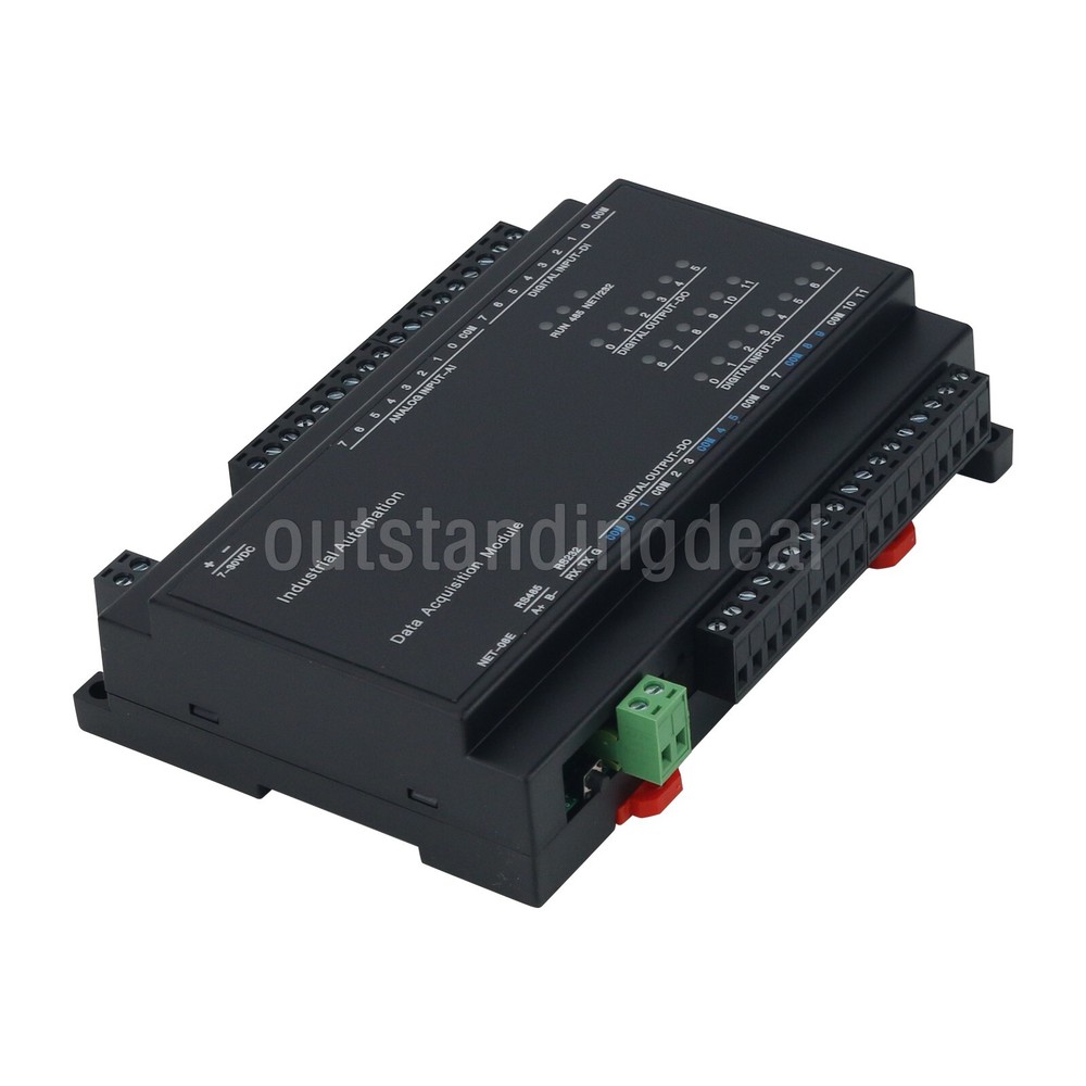 GECON RTU-308E DAQ Data Acquisition IO Module 8AI + 8DI + 12DO [RS485]