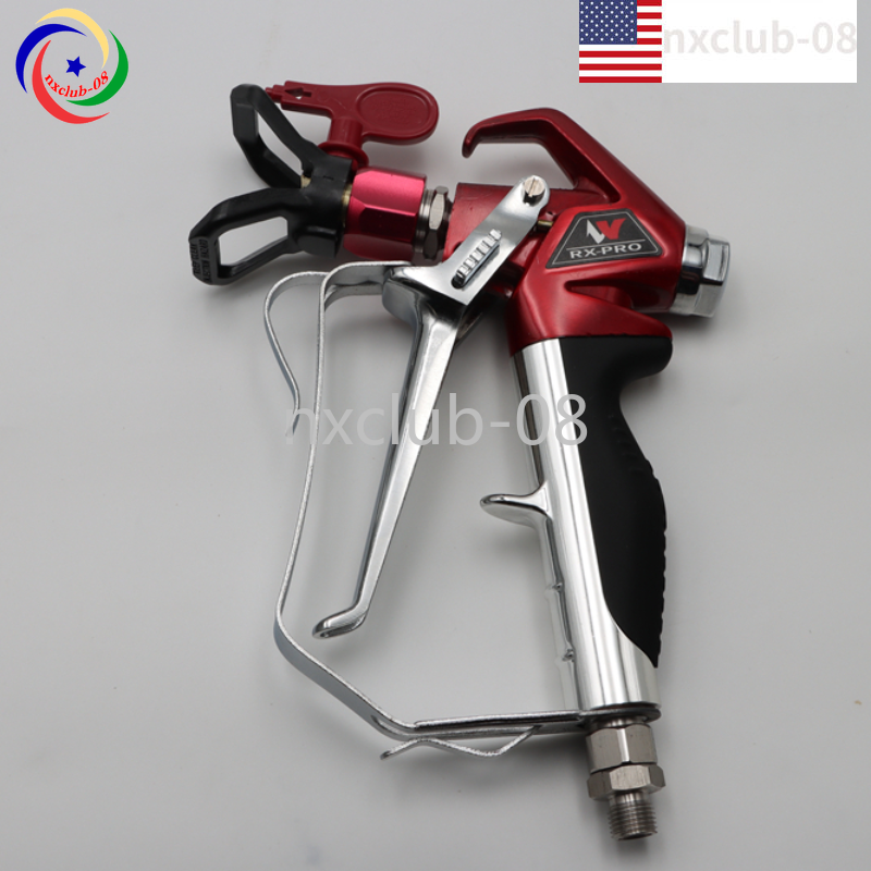 538020 2 Finger Airless Spray Gun RX-Pro Red Series W/ 517 Tip & Guard Titan New