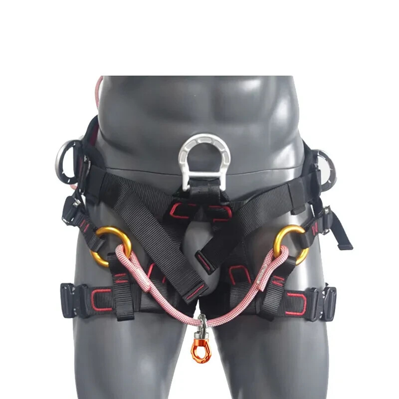 Arborist Climbing Harness, Half Body Fall Arrest Safety Saddle for Tree Work