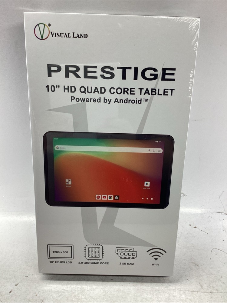 Visual Land Prestige 10" Quad Core Tablet Powered by Android