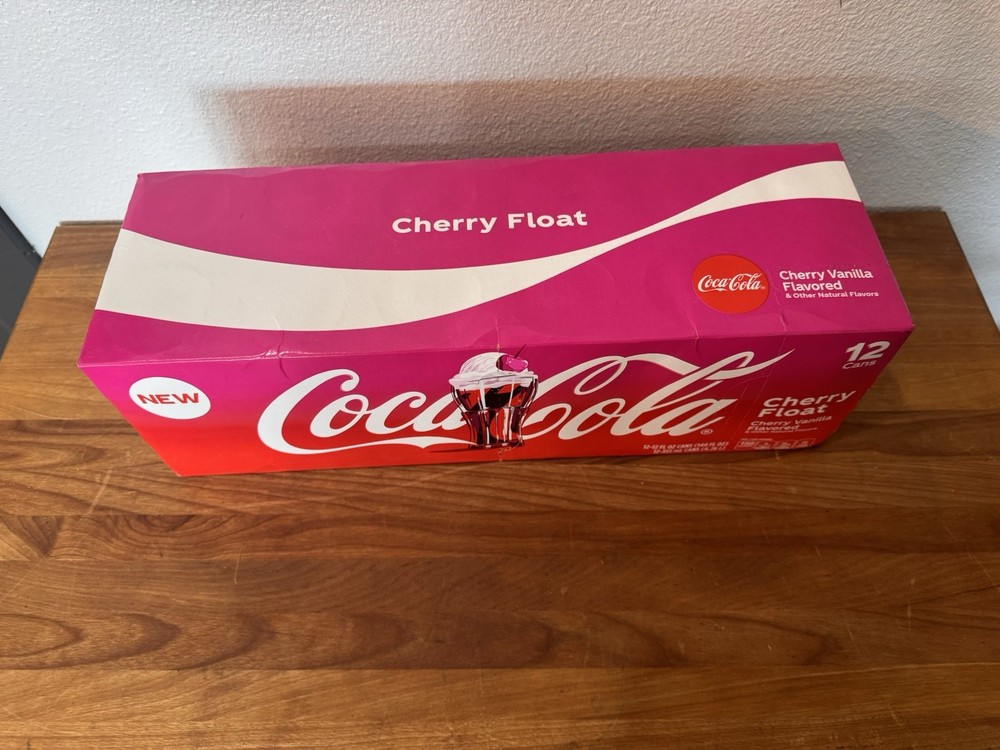 Coca-Cola CHERRY FLOAT 12 Pack 12oz Cans USA fridgepack Regular. New