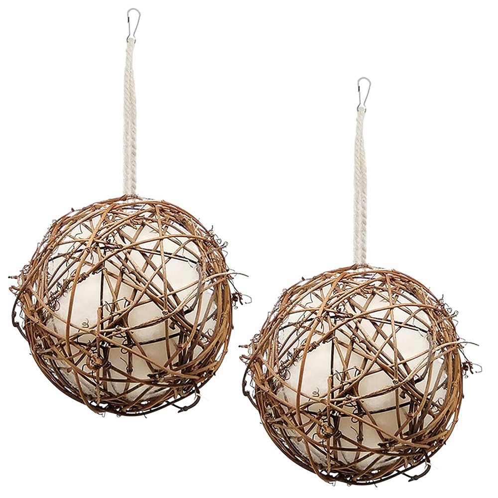 Gute Globe Hummingbird Nesters, Nesting 2Pack, Light Yellow&White