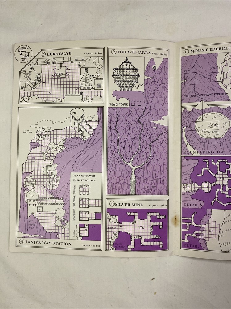 AD&D Module UK7 - DARK CLOUDS GATHER - COMPLETE - D&D TSR 9151