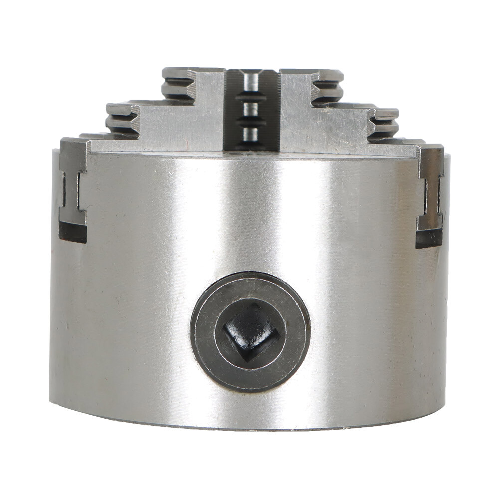 Lathe Chuck K11-80 3" 3-Jaw Self-Centering Design 80mm Steel Grinding Jaw