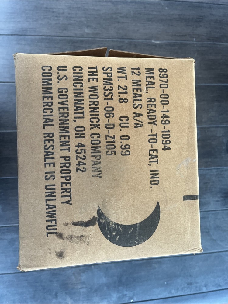 Official Military MRE Cases