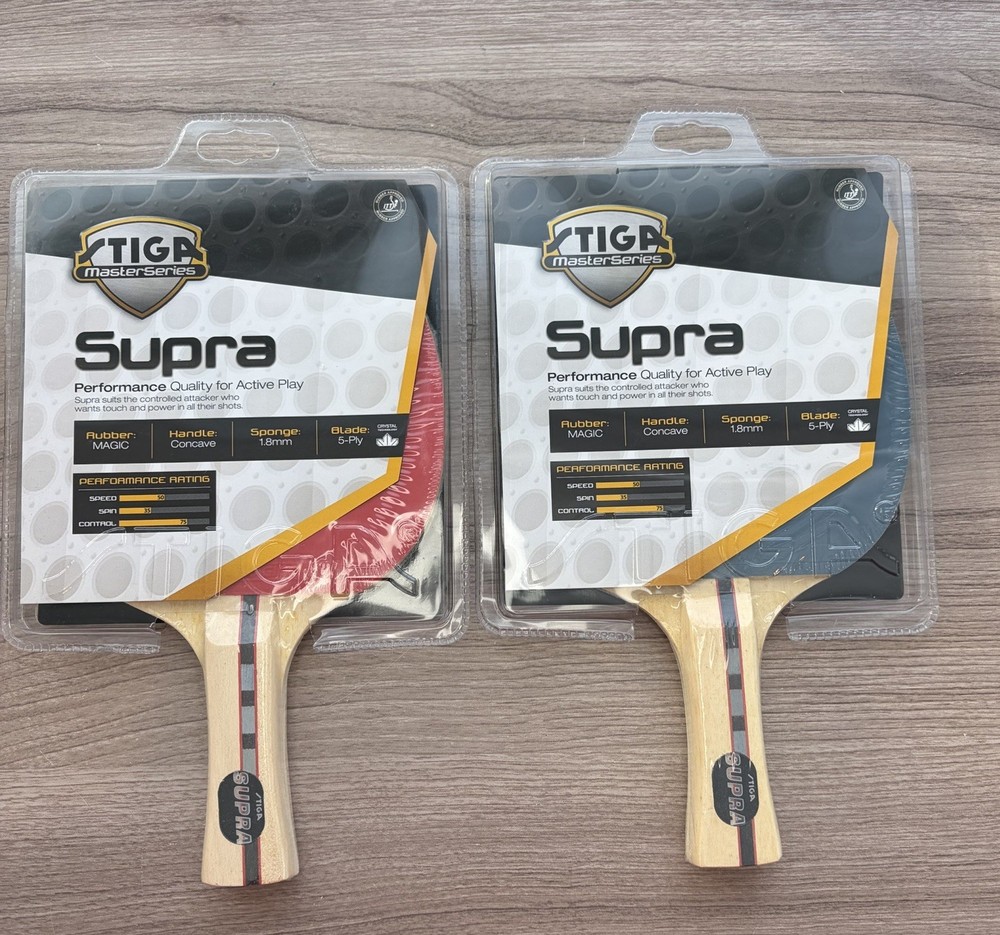 STIGA Master Series Supra Magic Rubber Paddle Racket