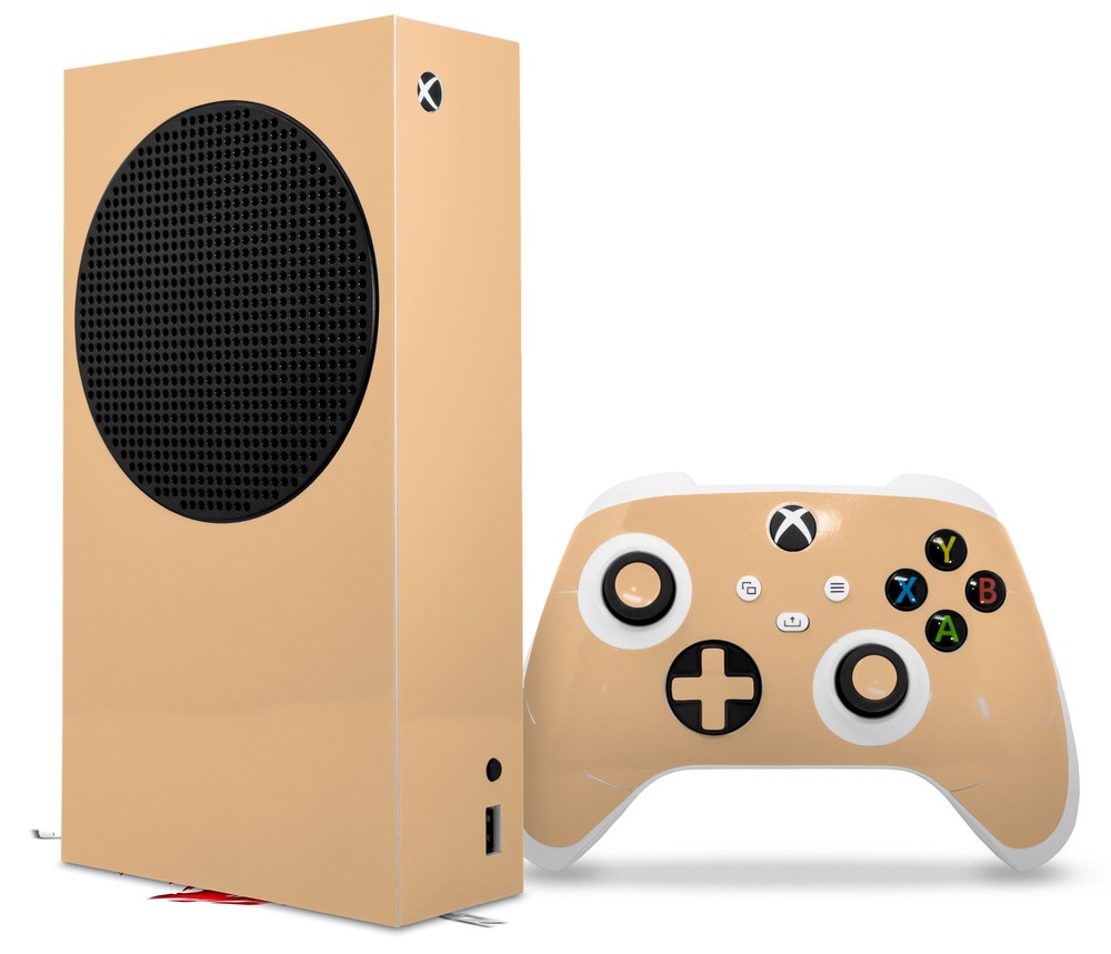 Skin Wrap for XBOX Series S Console Controller Solids Collection Peach