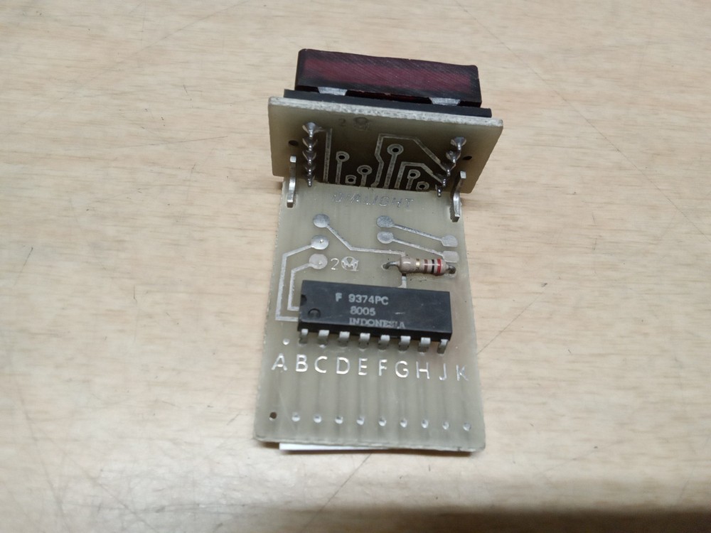 Unbranded A5972 Red Digital Segment With Dialight Circuit Board