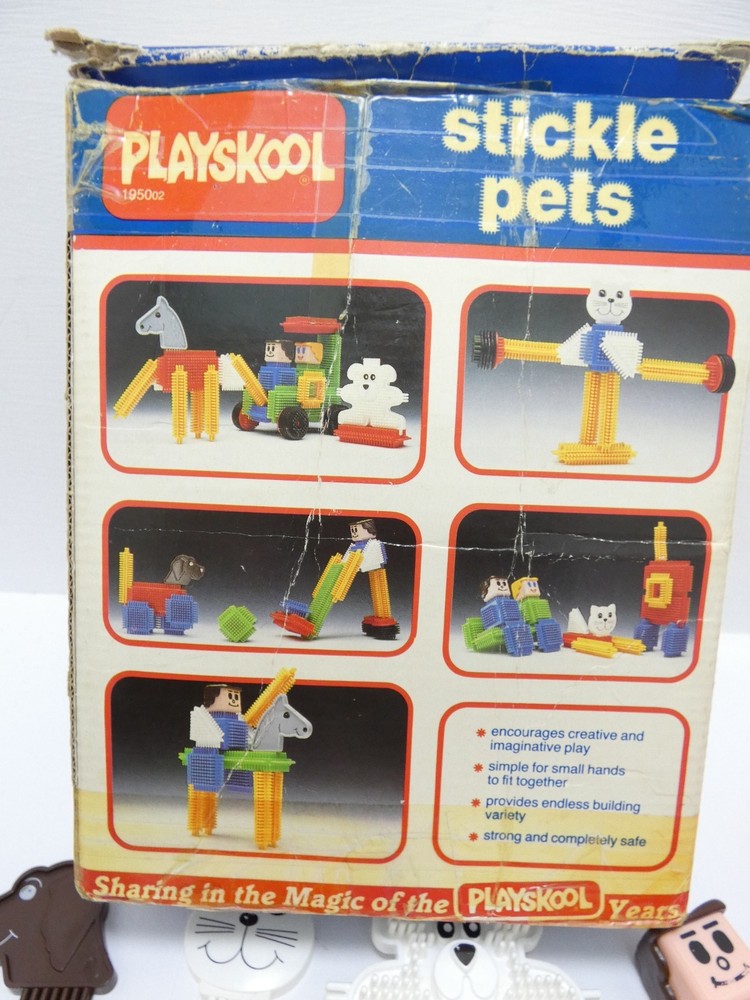 Stickle pets, playschool vintage