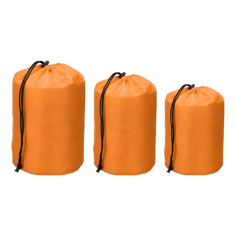Drawstring Bag, Storage Bags, 3 Size & 3Pcs & Orange