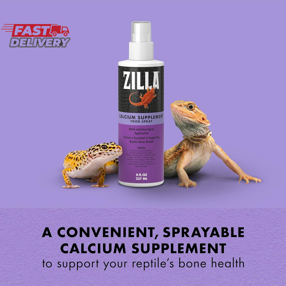 Zilla Calcium Supplement Spray 8 Oz.