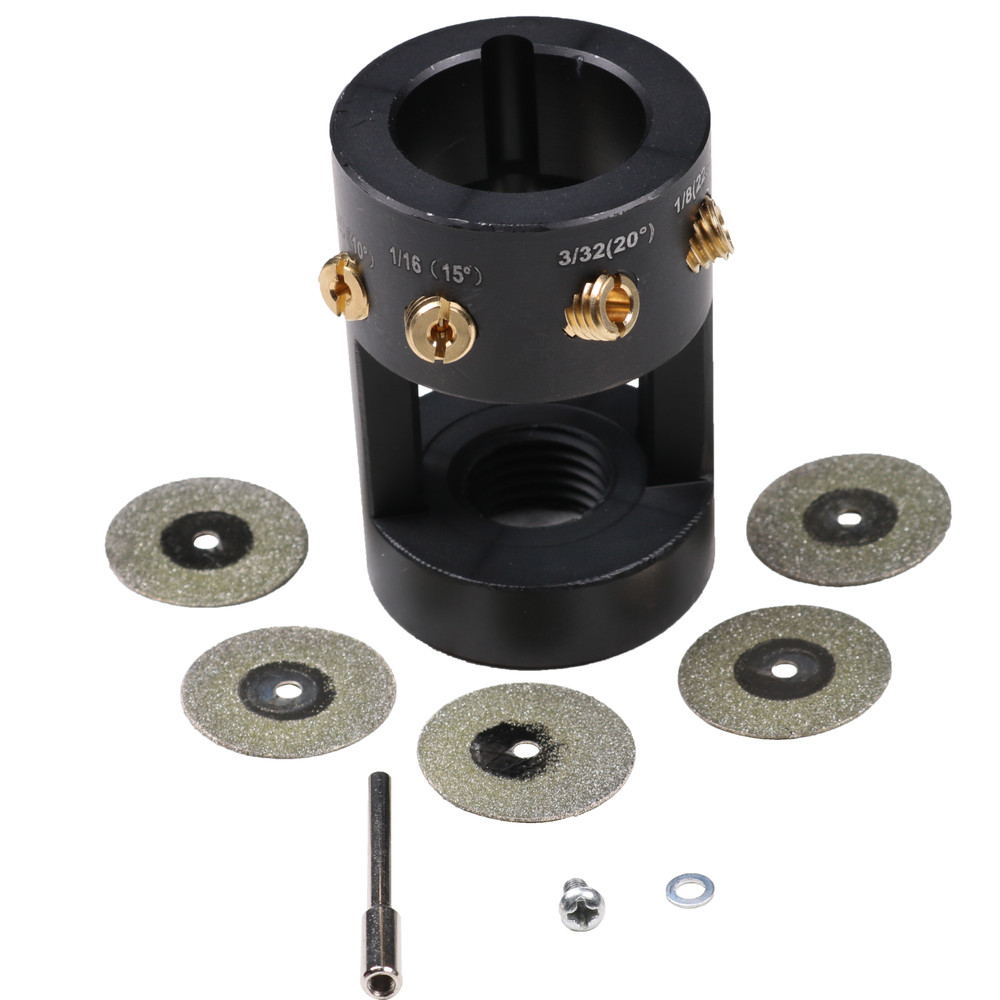 Tungsten Grinder Fits TIG Welding W/ Sharpener Multi-Angle & Offsets Head Tool