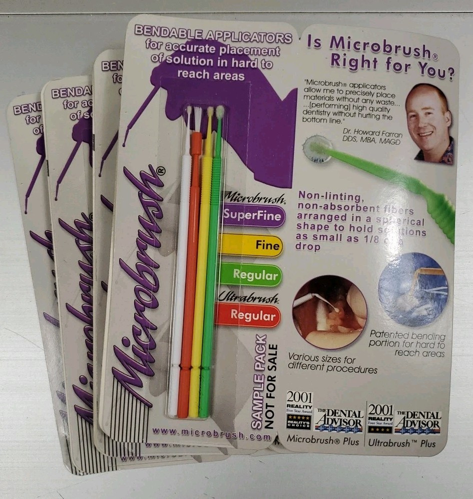 Microbrush Dental Applicators Perfect For Precision Model Making / Crafting