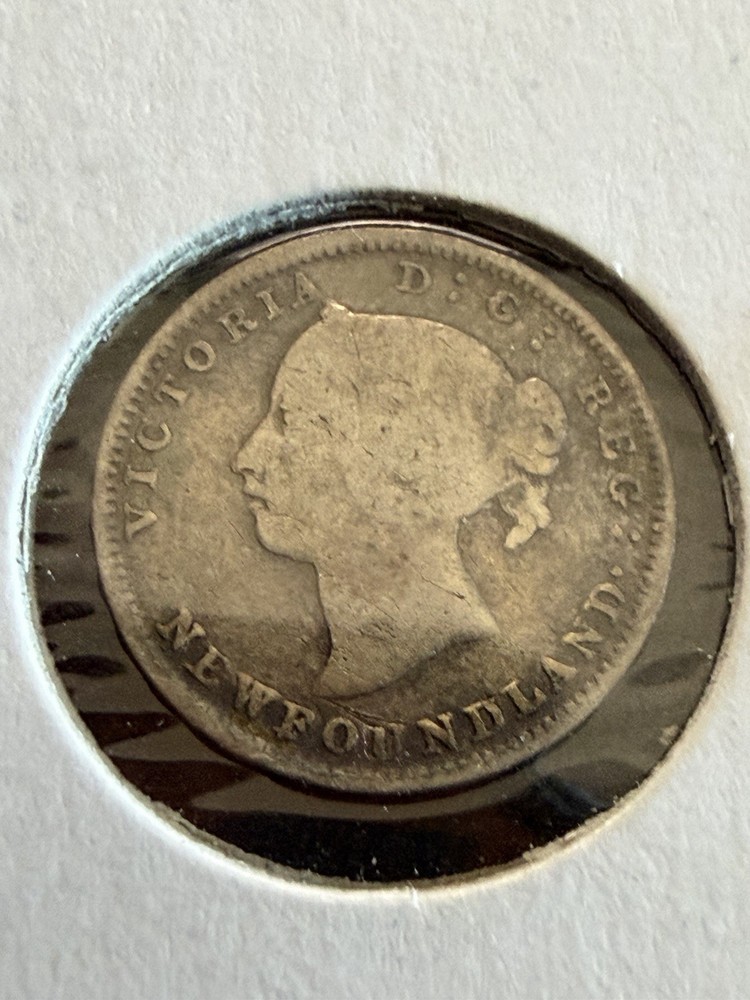 1894 Newfoundland 5 Cents Silver Nice Grade