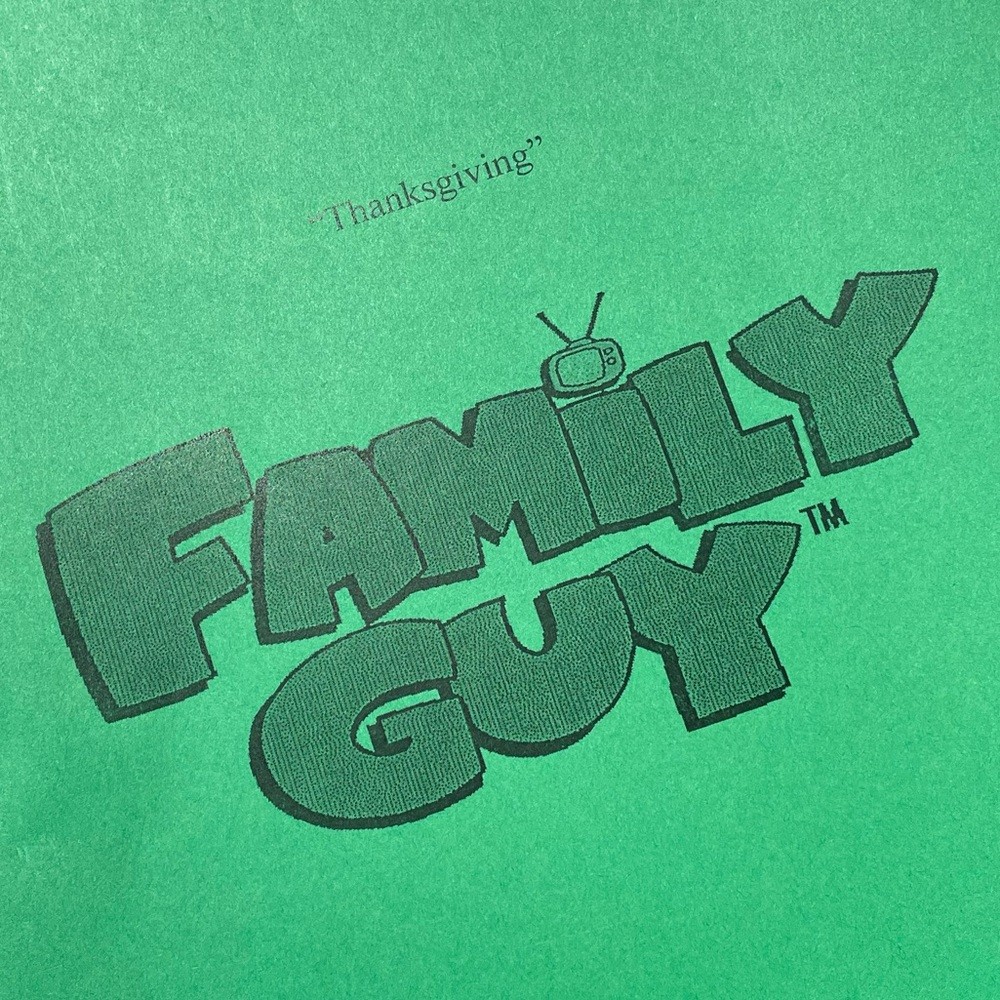Family Guy Original 2010 Production Used Table Draft Script Seth Green Chris