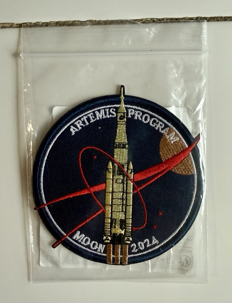 NASA ARTEMIS-MOON MISSION Vinyl Decals & Embroidered Patch-69 Space Program Pin