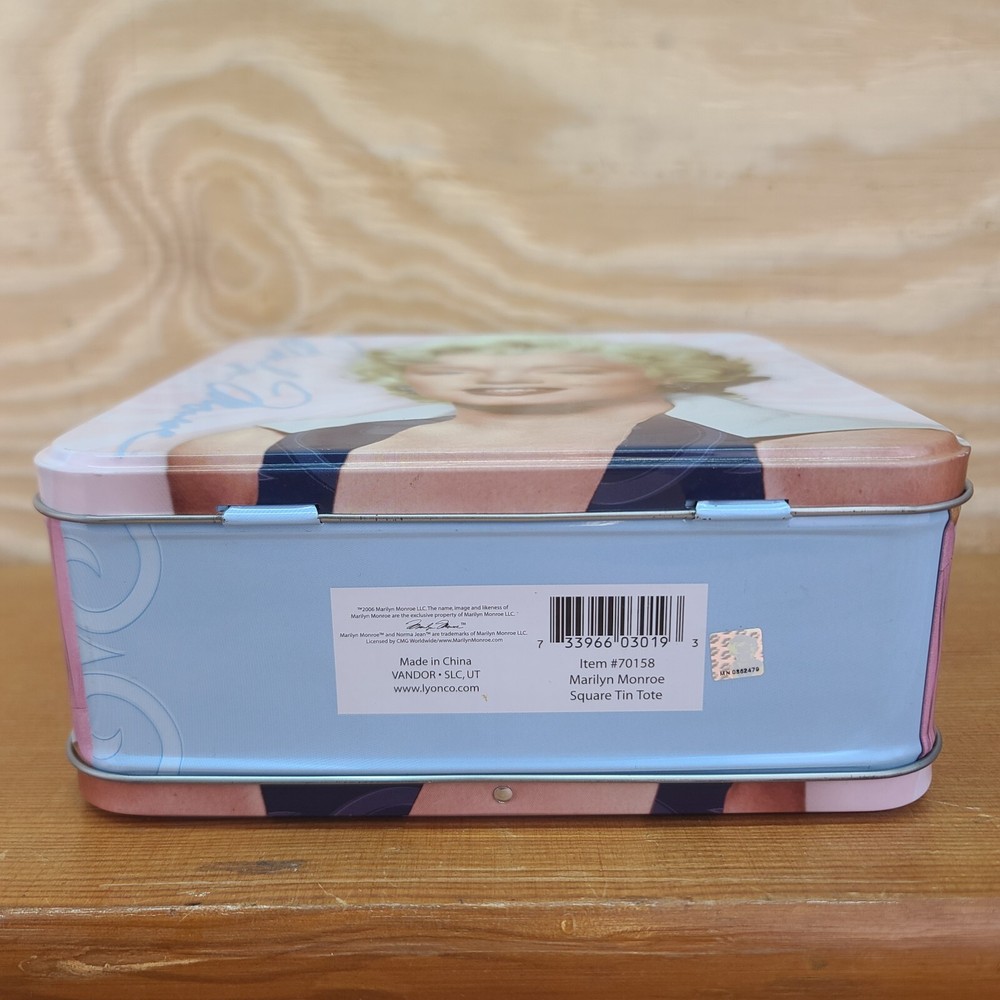 2006 Marilyn Monroe Lunchbox Tin Tote Metal