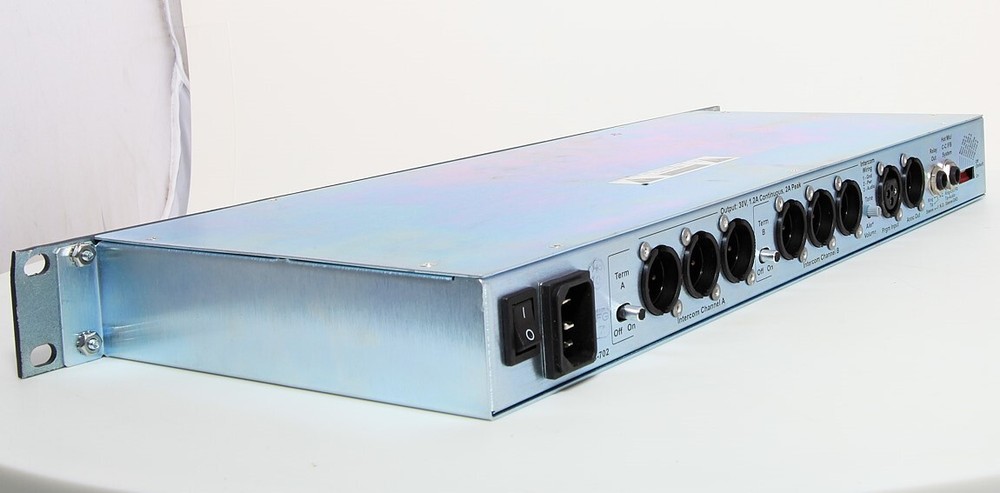 Used ClearCom Encore MS702 MS-702 Wired Intercom Rack Mount Main Base Station