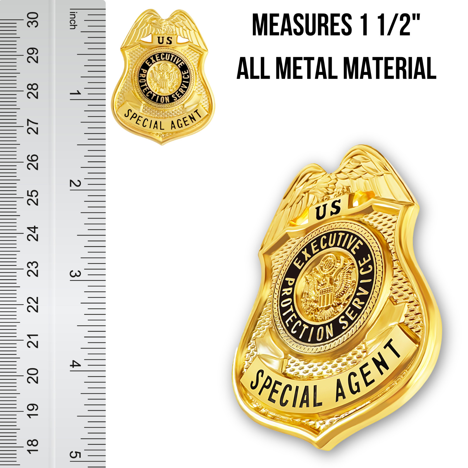 Executive Protection Service Special Agent - Mini Badge Credential Case