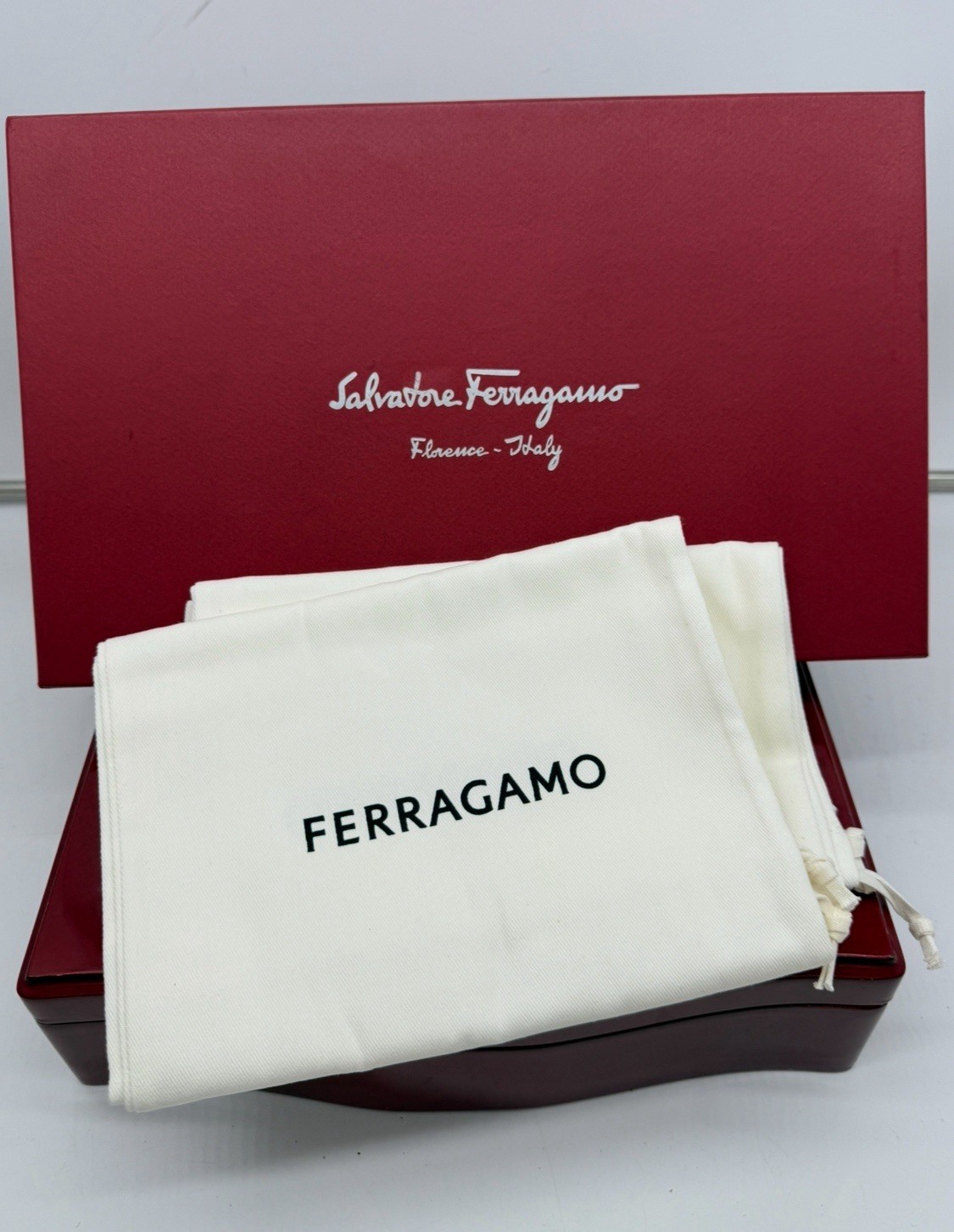 Ferragamo Mens Brown Loafers 9.5 Wide Gancini Horse Bit Leather Luxe Shoes