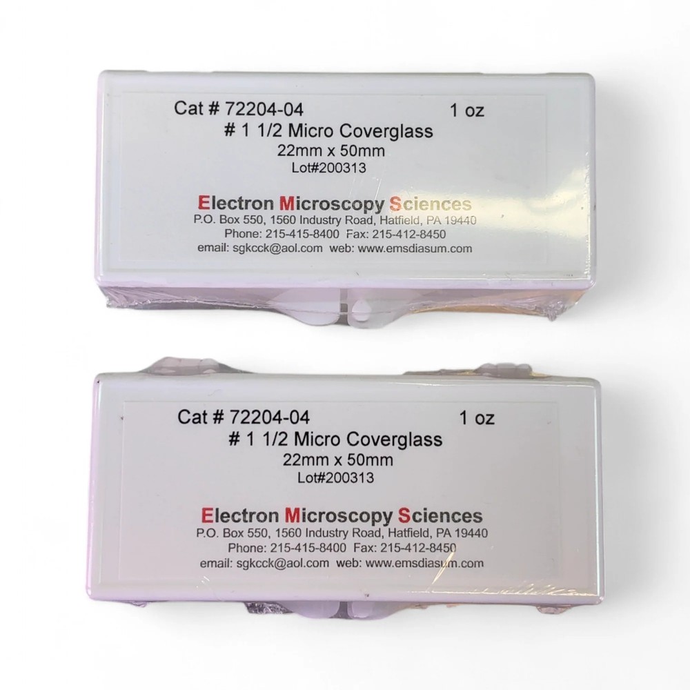 Corning/Electron Microscope Sciences Assorted Coverglass Slides 22x50mm