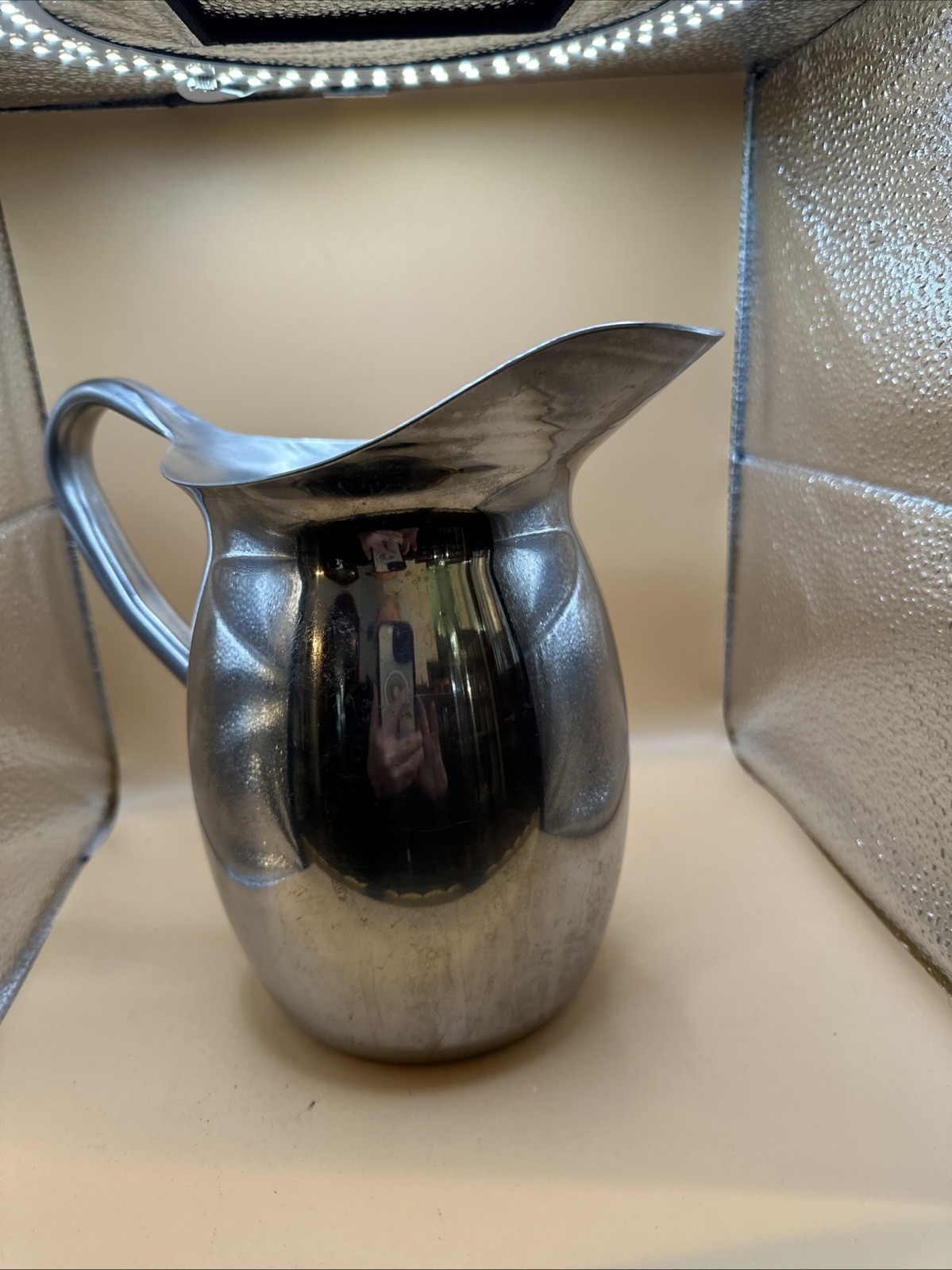 Stainless Steel Water Pitcher US 8” Tall