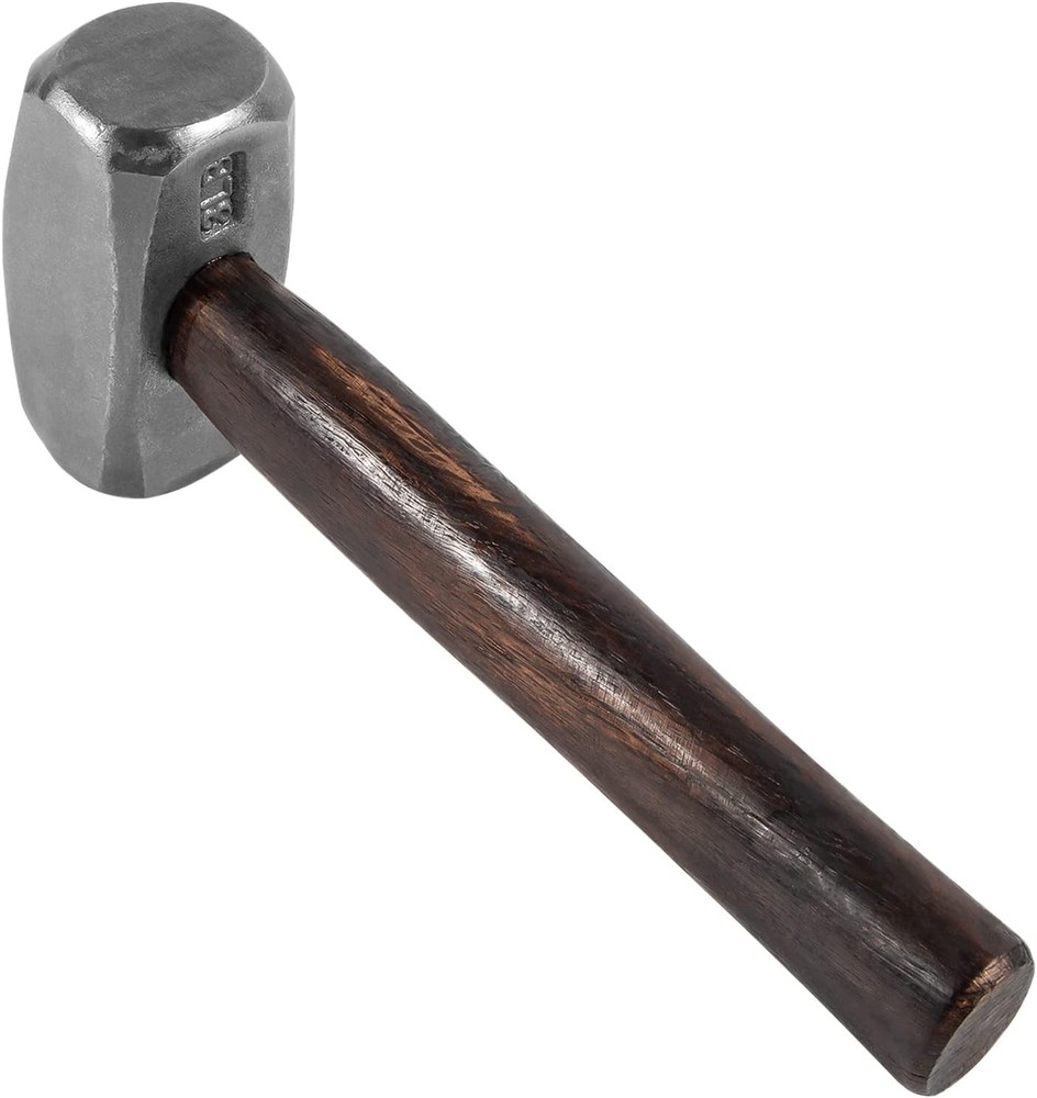 Blacksmith 3LB Handmade Forge Hammer for Farrier, Knife Maker, Blacksmith
