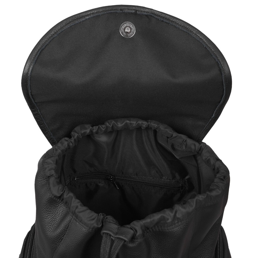 Leather Backpack Handcrafted HL80510BLACK