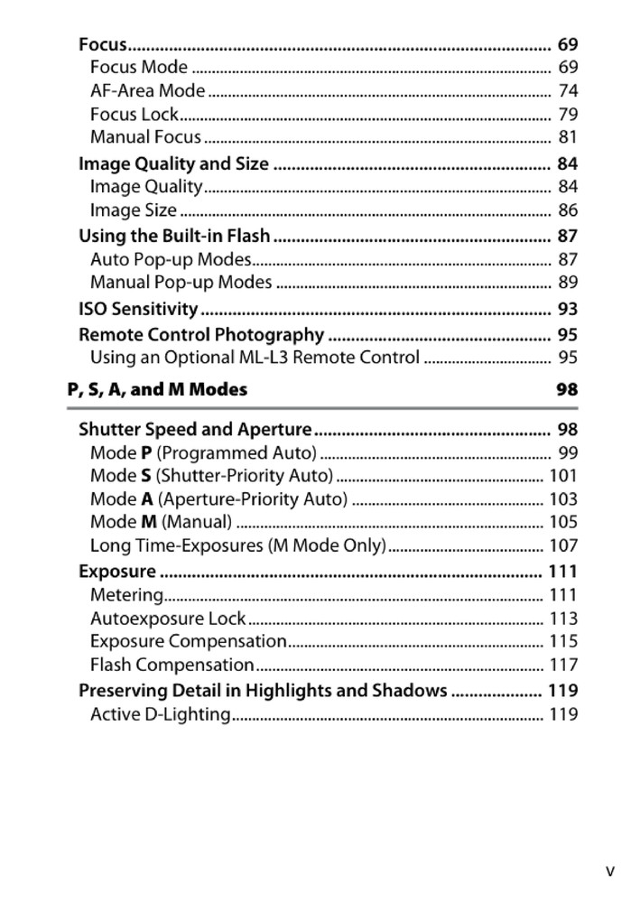 Nikon D3400 — User Reference Manual Guide — 1/2 Size, 5.5" x 8.5" Small Compact