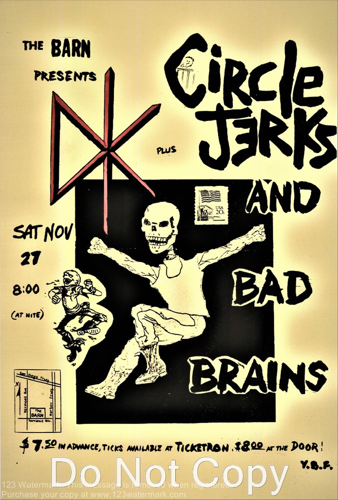 CIRCLE JERKS  POSTER PRINT 12"x18"