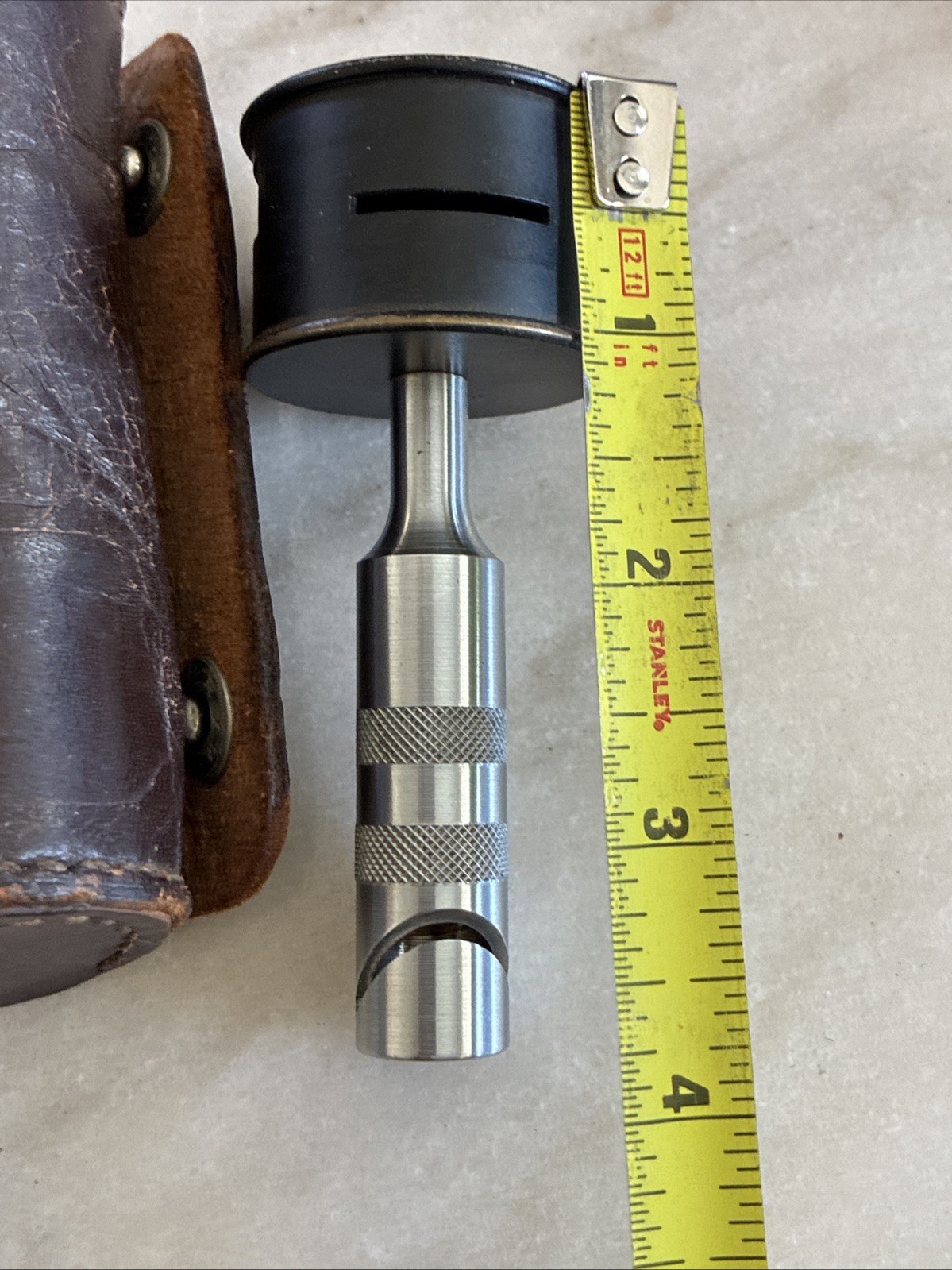 Antique Keuffel & Esser (K&E) Double Right Angle Prism W/ Leather Case USED Cond