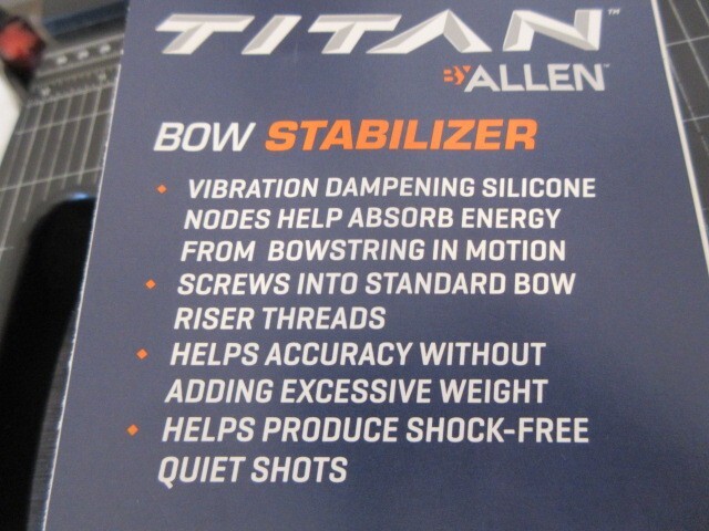Titan Bow Stabilizer - Vibration Dampening Nodes - Helps Accuracy