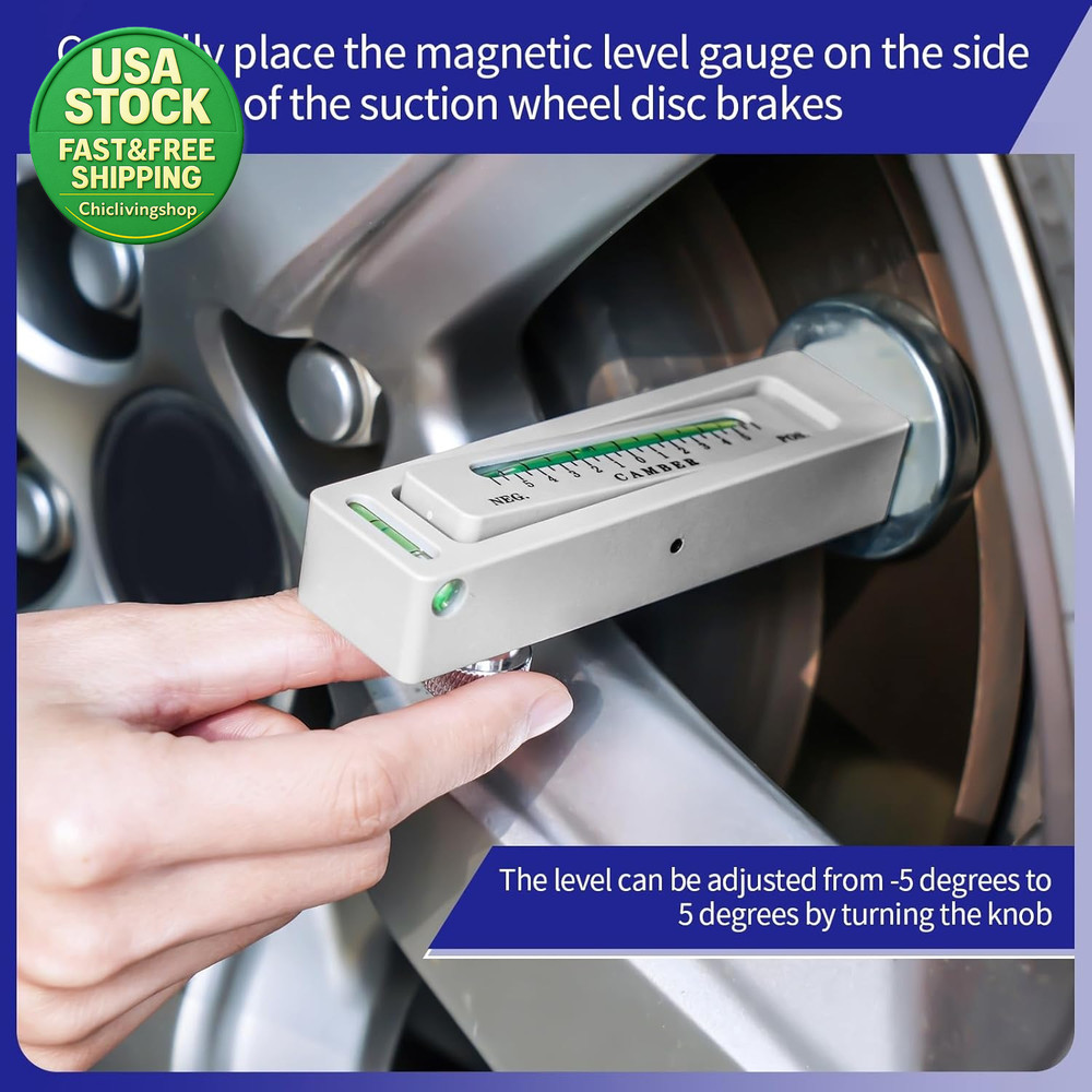 Adjustable Magnetic Gauge Tool Wheel Camber Caster Alignment 2 Pack
