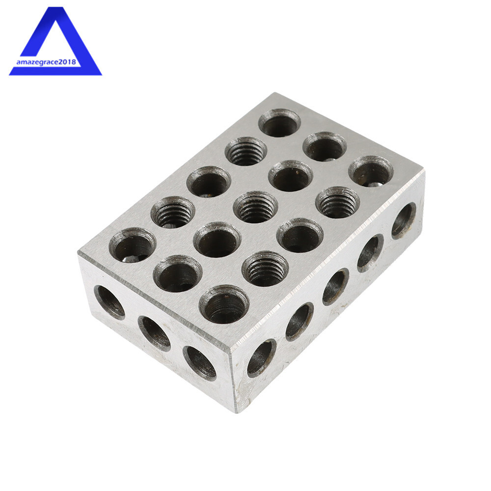 8 Piece 1-2-3 123 23 Hole Precision 0.0001 Block Set With Screws HEX KEY