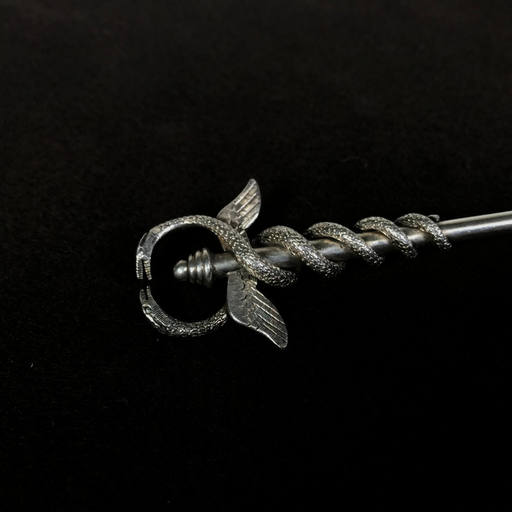 Figural Continental 800 Silver Spoon Snakes