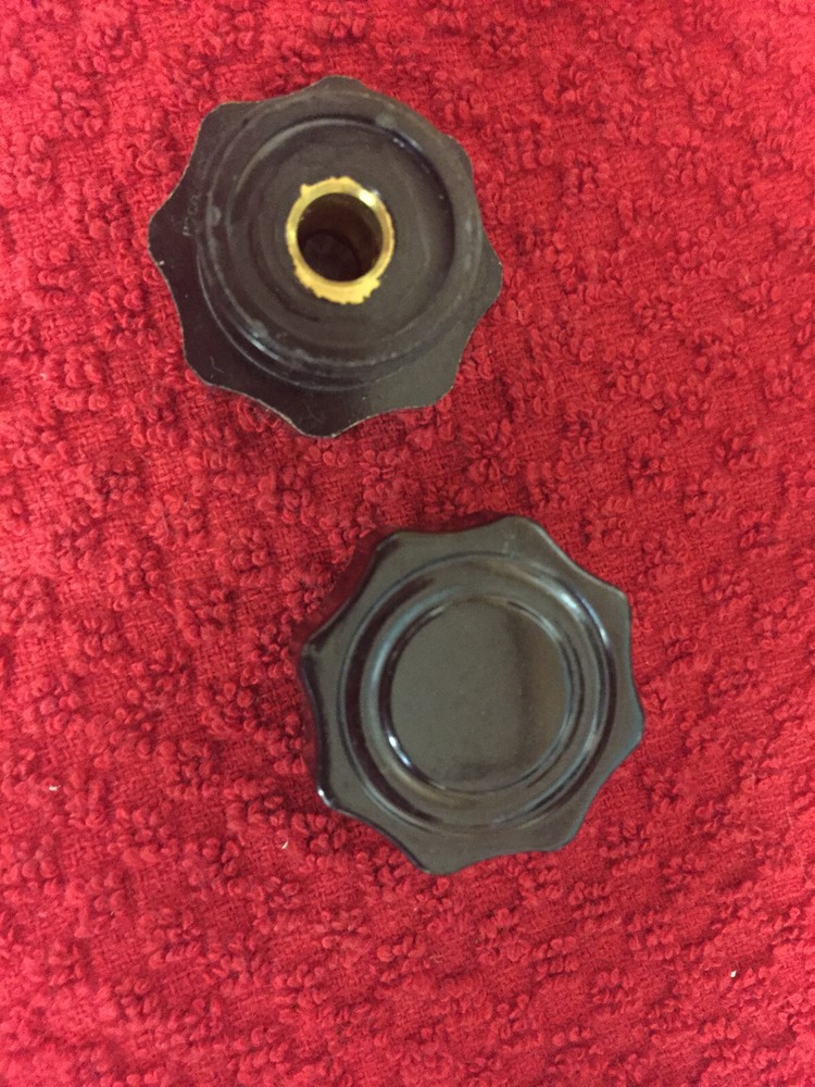 WA-4100 WALDOM KNOBS  1/8"   5/8" 1/4" SHAFT Fluted Dial KnobS  2PCS NEW