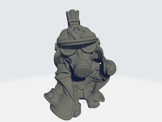Chibi Mechanicute - Shovel Korps Kommander
