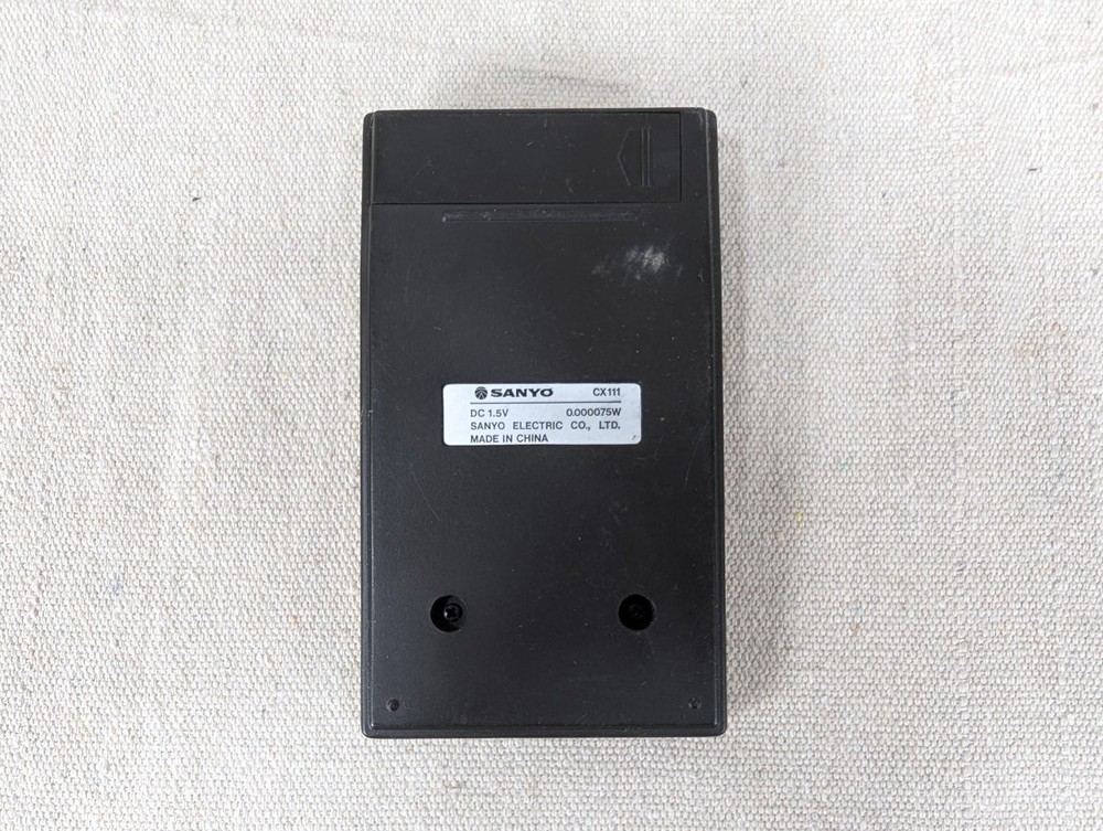 Vintage Sanyo CX 111 Powergard Electronic Calculator Basic Arithmetic Memory ...
