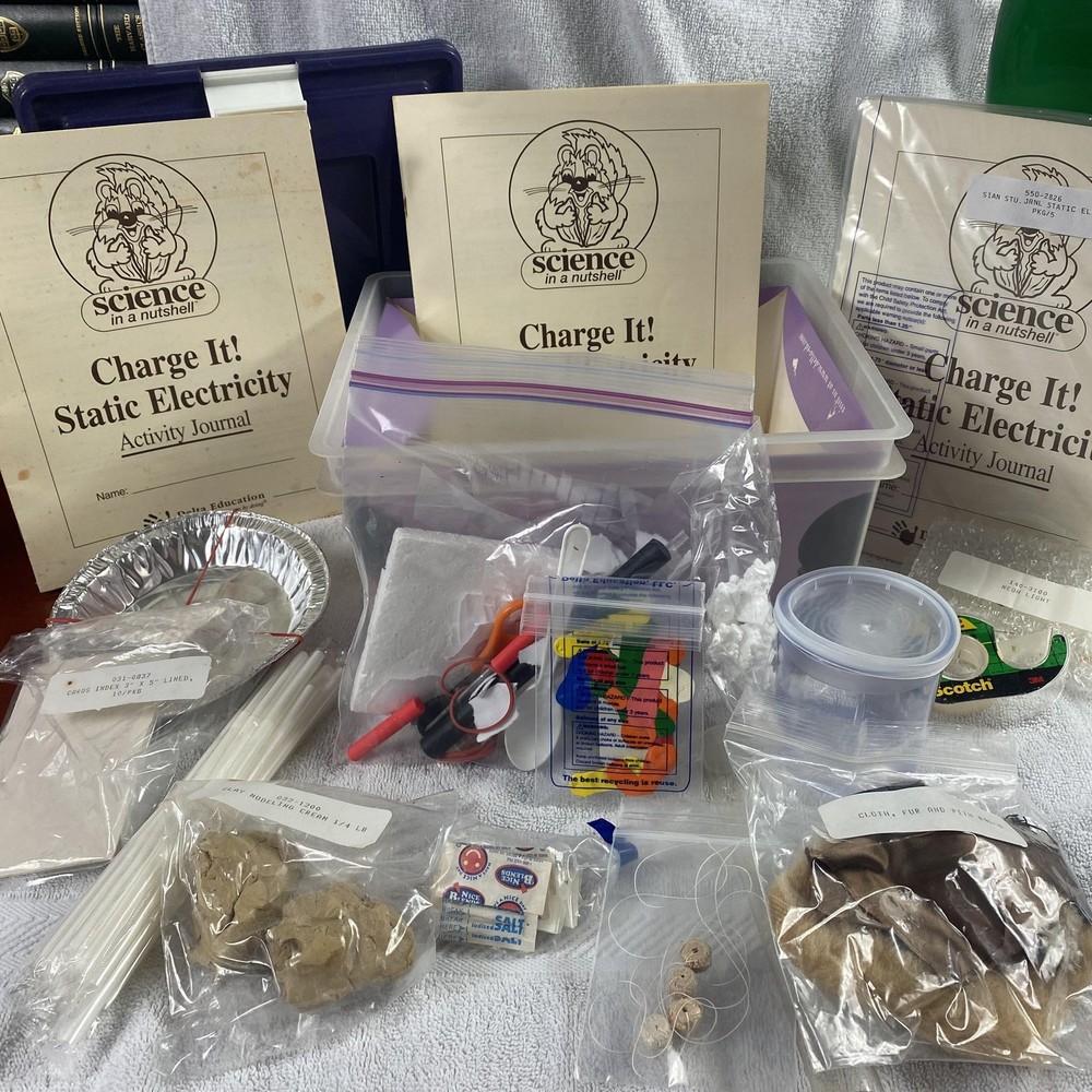 Delta Education Science In A Nutshell Charge It Static Electricity STEM Kit Comp
