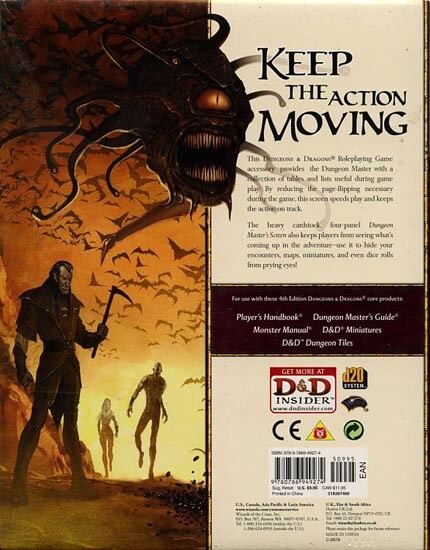 DUNGEON MASTER'S SCREEN SEALED Dungeons Dragons D&D Master QUAD-Fold Guide 21830