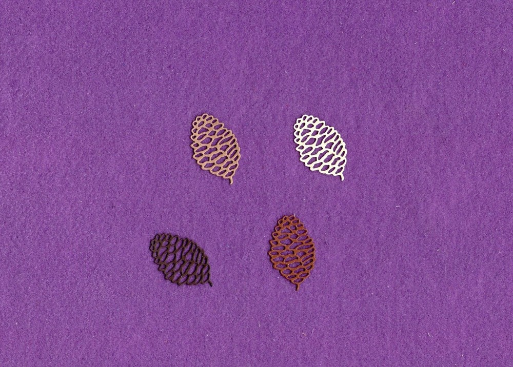 PINE CONE die cuts scrapbook cards