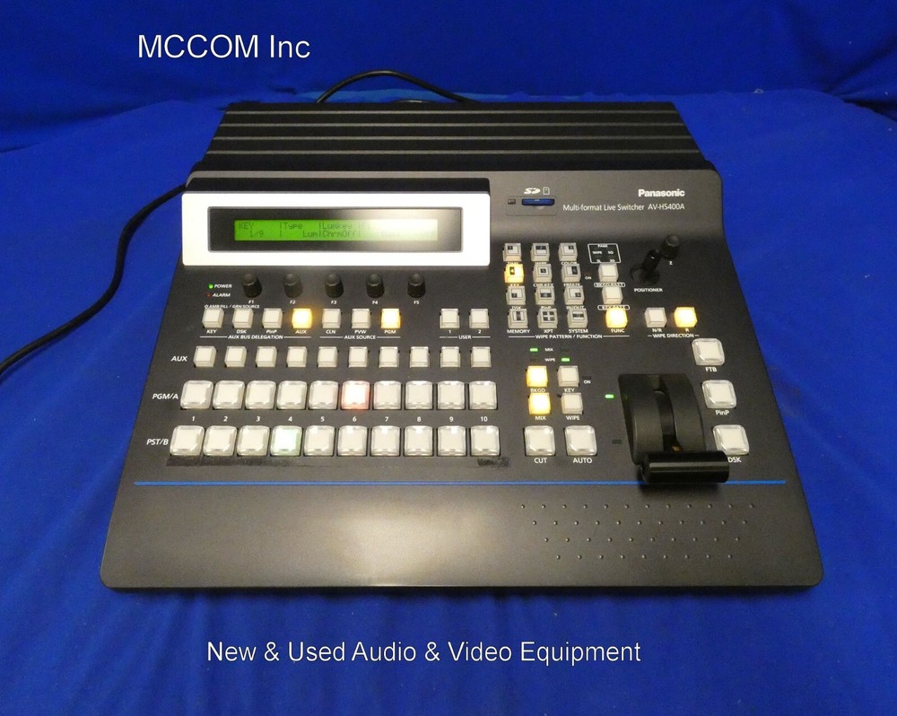 Panasonic AV-HS400A 6 Input Multi-Format HD Switcher w/ AV-HS04M5, AV-HS04M3