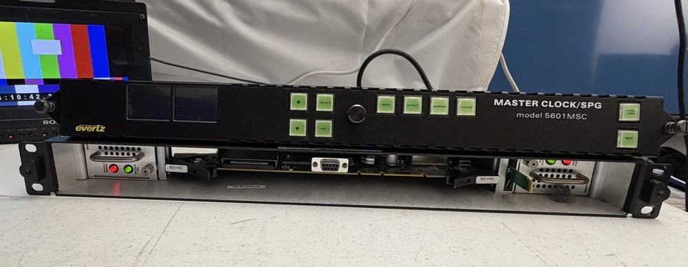 Evertz 5601MSC Master SPG/Master Clock System